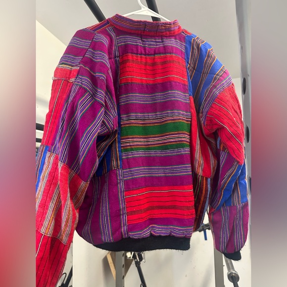 Colorful Striped Patchwork Jacket - Picture 4 of 5